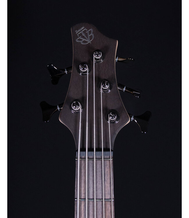 Ibanez BTB605 5-String Electric Bass, Transparent Gray Flat