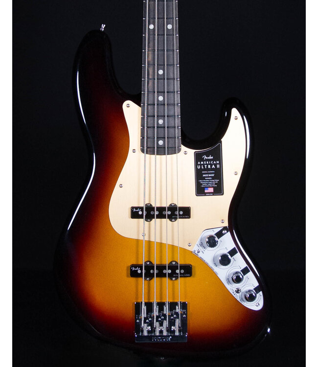 Fender American Ultra II Jazz Bass, Ebony FB, Ultraburst