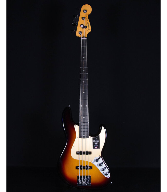 Fender American Ultra II Jazz Bass, Ebony FB, Ultraburst