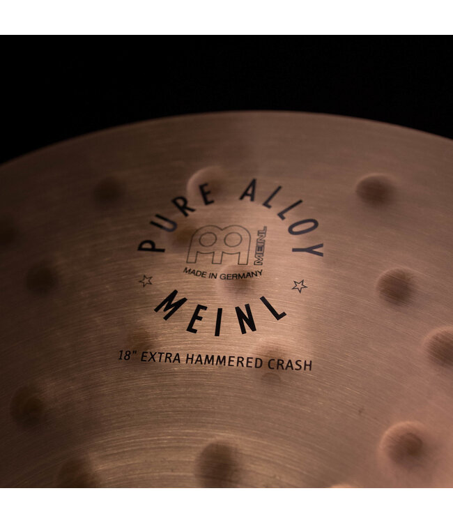 Meinl 18" Pure Alloy Traditional Extra Hammered Crash