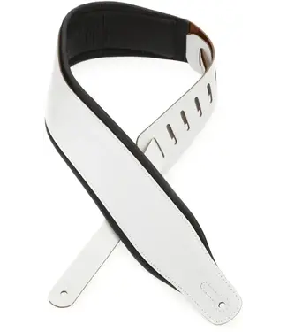 Levy's Levy's 3" Wide Top Grain Leather Guitar Strap - Panda