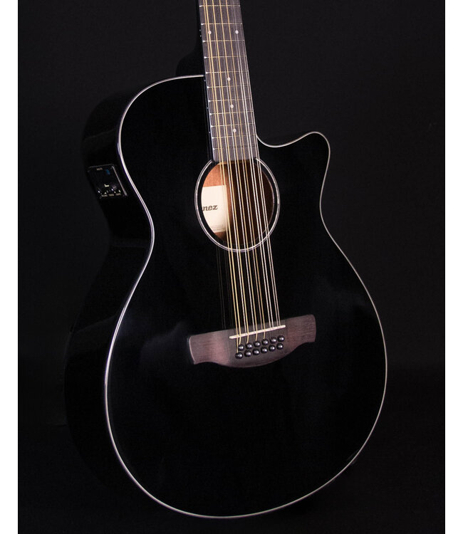 Ibanez AEG5012 12 String Acoustic Guitar, Black