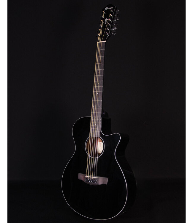 Ibanez AEG5012 12 String Acoustic Guitar, Black