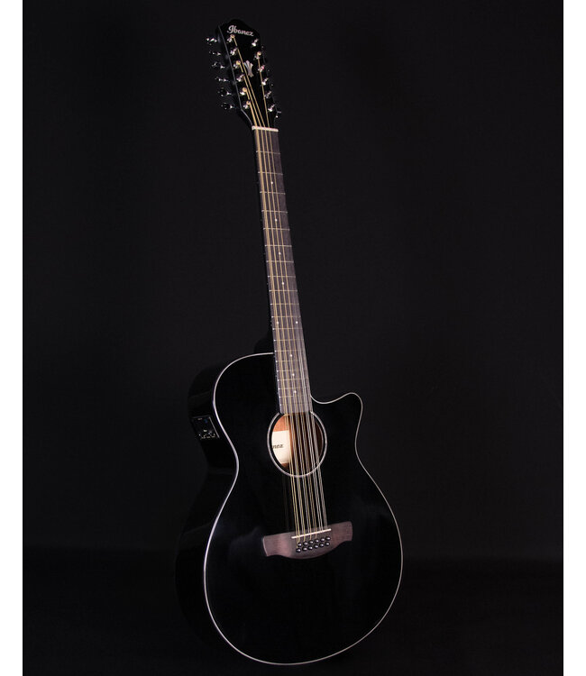 Ibanez AEG5012 12 String Acoustic Guitar, Black