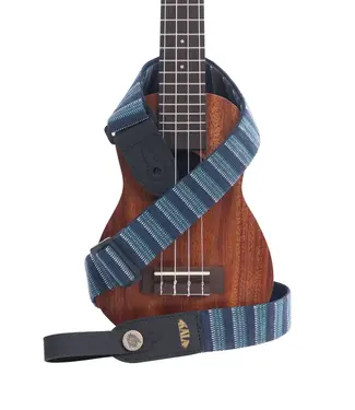 Kala Kala Stripe Ukulele Strap, Blue Stripe