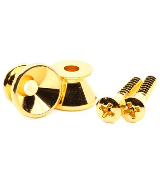 Gotoh Gotoh Vintage Style Strap Buttons, Gold