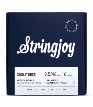 Stringjoy Stringjoy Signatures Nickel Wound Electric Guitar Strings, Balanced Super Light Plus (9.5-46)