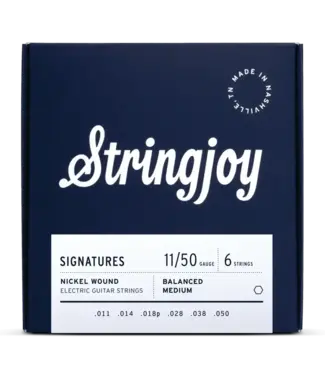 Stringjoy Stringjoy Signatures Nickel Wound Electric Guitar Strings, Balanced Medium Gauge (11-50)