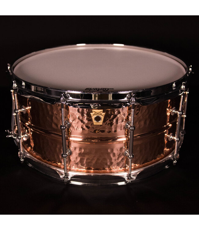 Ludwig 14" x 6.5" Hammered Smooth Copper-Phonic Snare Drum, Tube Lugs