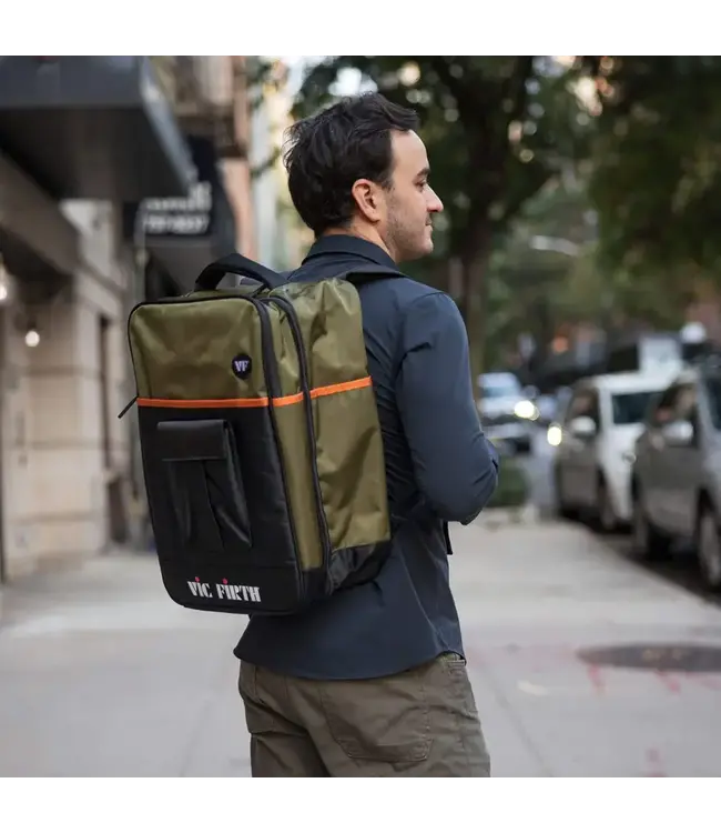 Vic Firth Professional Tech Backpack - Green/Black