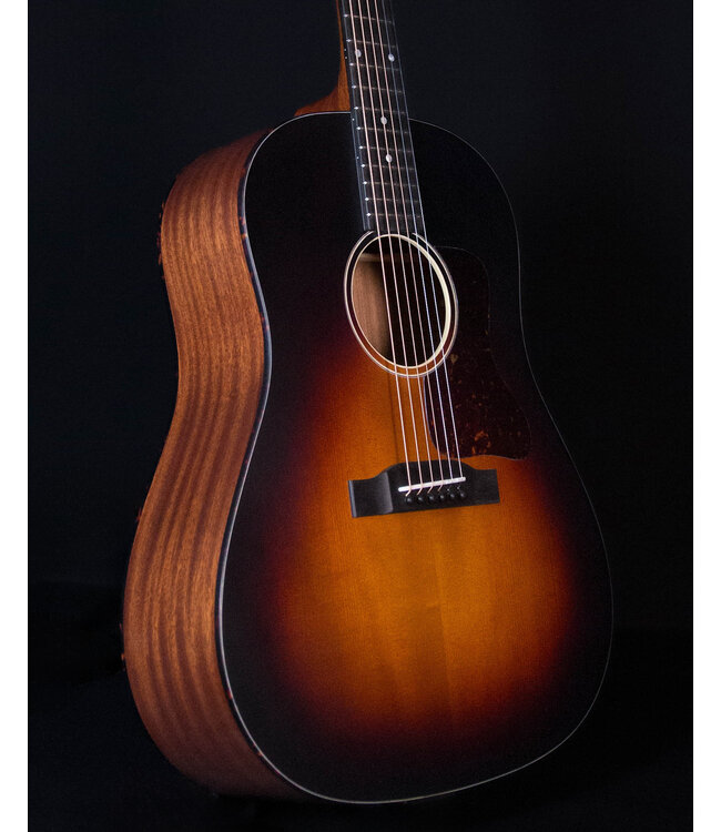 Eastman E1SS-SB Slope Shoulder Dreadnaught, Satin Sunburst with Deluxe Padded Bag