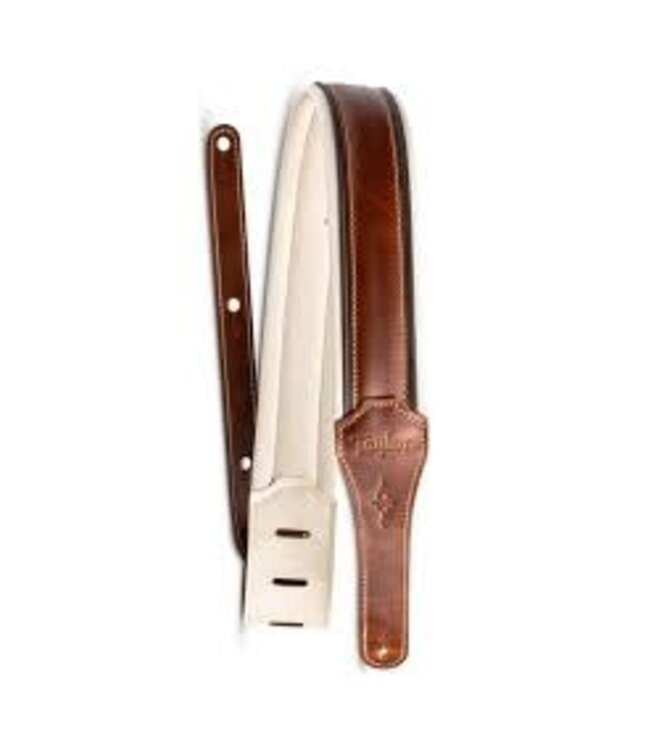 Taylor 2.5" Renaissance Strap, Medium Brown Leather