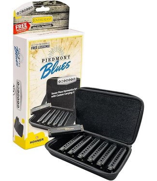 Hohner Hohner Piedmont Blues Band Harmonicas, 7 Pack