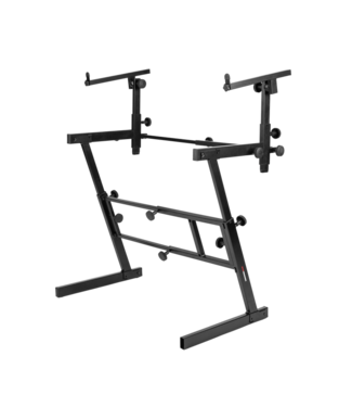 Gator Cases Gator Frameworks Adjustable Z-Style Keyboard Stand with 2nd Tier