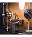 DW DW 14" x 6.5" Exotic SSC Maple Snare Drum, Quick Candy Black Burst over Mapa Burl Lacquer