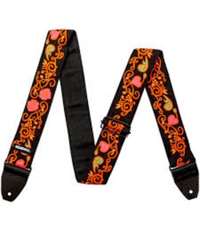 Dunlop Jimi Hendrix™ Blacklight Monterey Orange Strap
