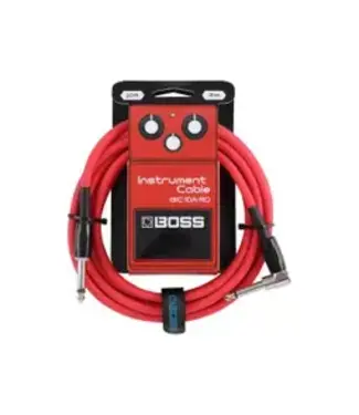 Boss BOSS 10 Foot Instrument Cable Black, Straight/Angled - Red