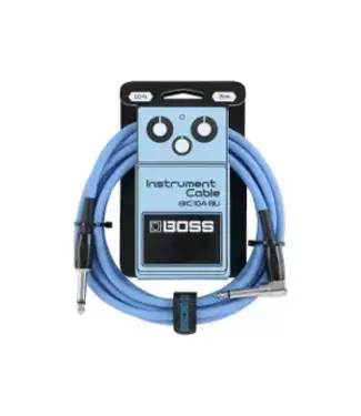 Boss BOSS 10 Foot Instrument Cable Black, Straight/Angled - Blue