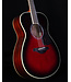 Yamaha FS830 Small Body Acoustic, Solid Top, Mahogany FB, Dusk Sun Red