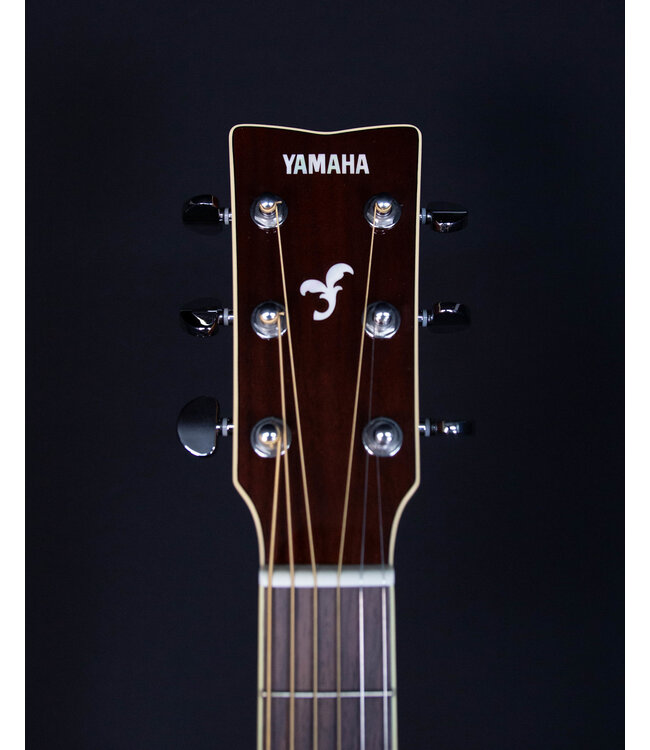 Yamaha FS830 Small Body Acoustic, Solid Top, Mahogany FB, Dusk Sun Red
