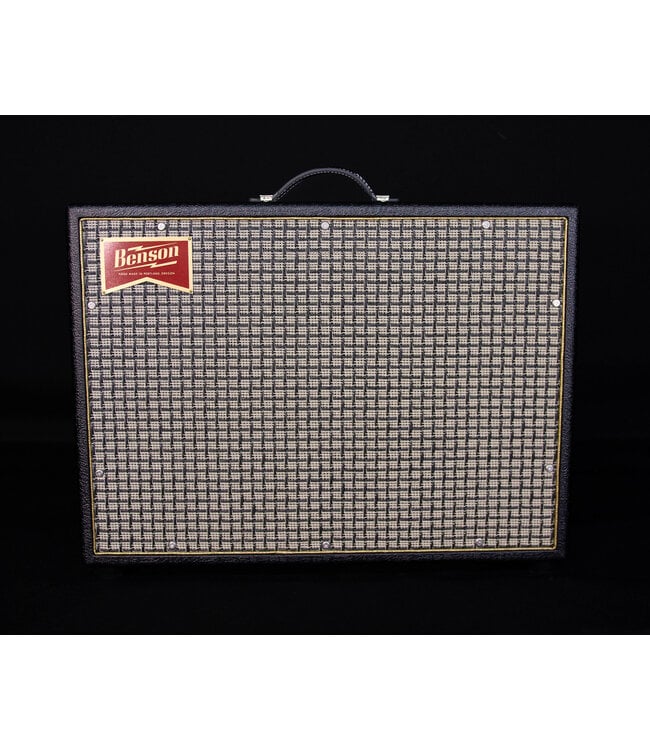 Benson Amps Benson Amps Monarch Reverb Plus, Black Tolex/Check Grill/Gold Piping