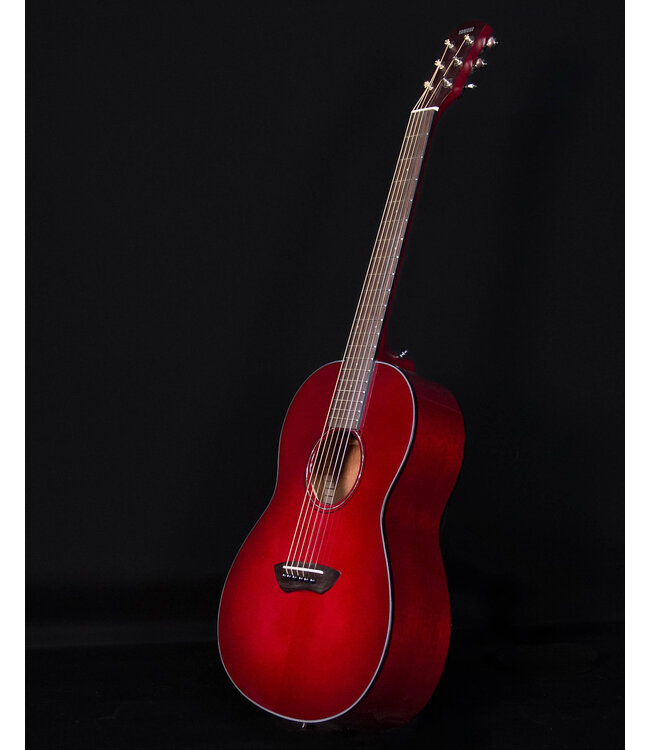 Yamaha CSF1M Parlor Size Acoustic Electric, Crimson Red Burst