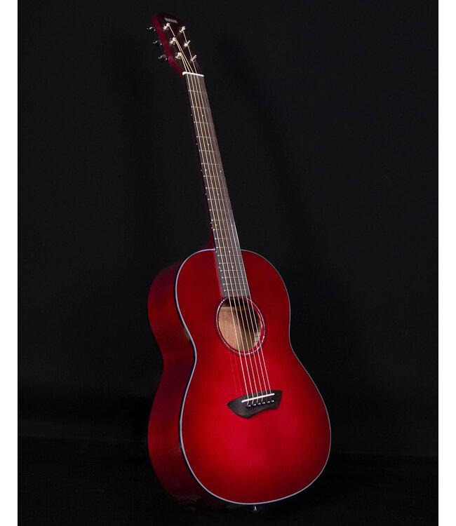 Yamaha CSF1M Parlor Size Acoustic Electric, Crimson Red Burst