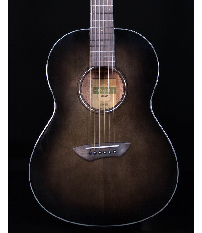 Yamaha CSF1M Parlor Size, Solid Sitka Top, Mahogany Back and Sides, Translucent Black