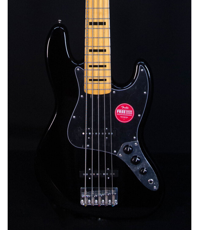 Squier Classic Vibe '70s Jazz Bass V, Maple FB, Black