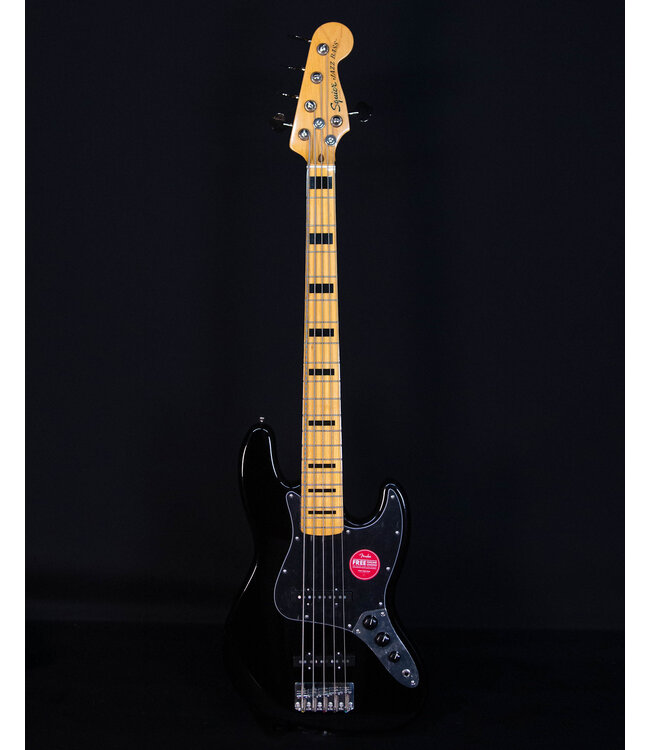 Squier Classic Vibe '70s Jazz Bass V, Maple FB, Black