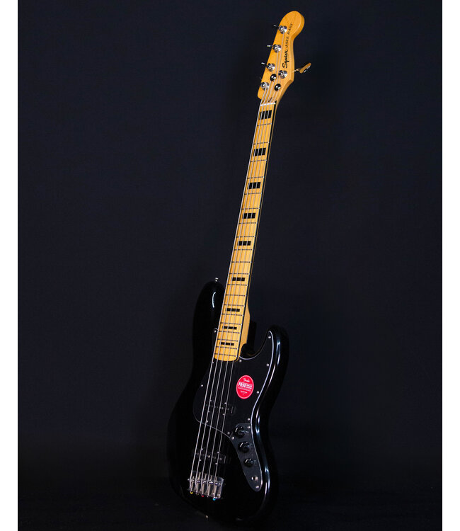 Squier Classic Vibe '70s Jazz Bass V, Maple FB, Black