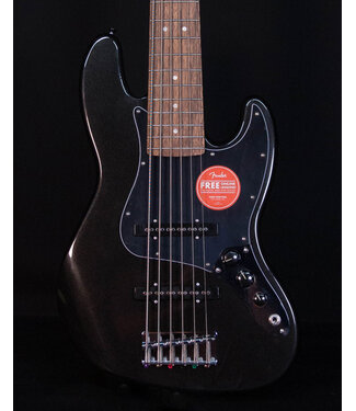 Squier Squier Affinity Jazz Bass VI, Laurel FB, Black Metallic