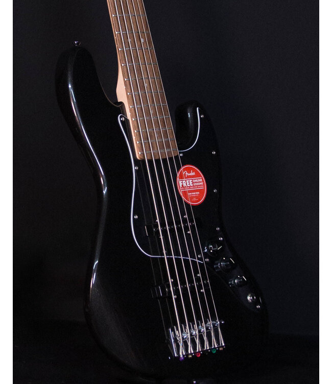 Squier Affinity Jazz Bass VI, Laurel FB, Black Metallic