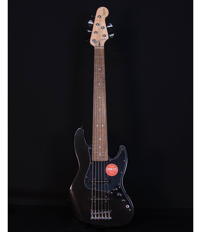 Squier Affinity Jazz Bass VI, Laurel FB, Black Metallic
