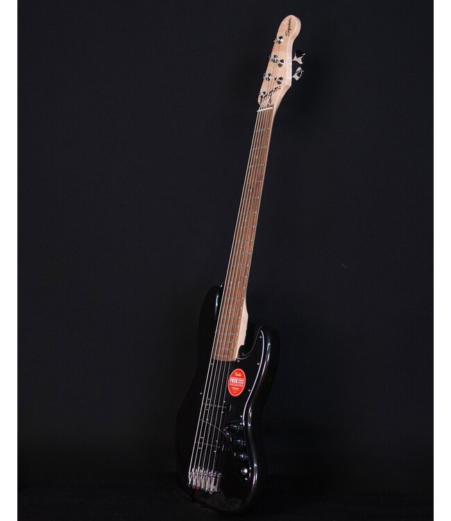 Squier Affinity Jazz Bass VI, Laurel FB, Black Metallic