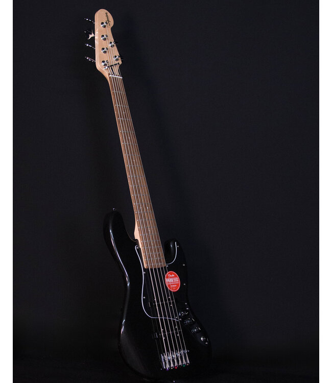 Squier Affinity Jazz Bass VI, Laurel FB, Black Metallic