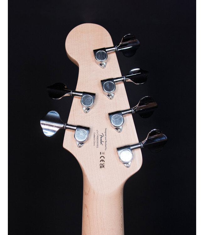 Squier Affinity Jazz Bass VI, Laurel FB, Black Metallic