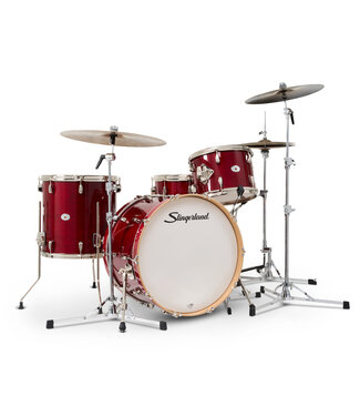 Slingerland Studio King Outfit, 4-Piece, 13/16F/22K/6.5x14S,Royal Crimson Lacquer