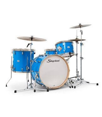 Slingerland Studio King Outfit, 4-Piece, 13/16F/22K/6.5x14S, Lunar Blue Lacquer