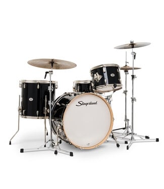 Slingerland Studio King Outfit, 4-Piece, 13/16F/22K/6.5x14S, Del Norte Black Lacquer