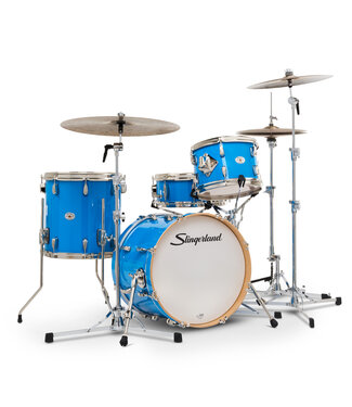 Slingerland Studio King Outfit, 4-Piece, 12/14F/18K/5.5x14S, Lunar Blue Lacquer