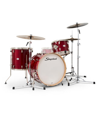 Slingerland Studio King Outfit, 3-Piece, 13/16F/22K, Royal Crimson Lacquer