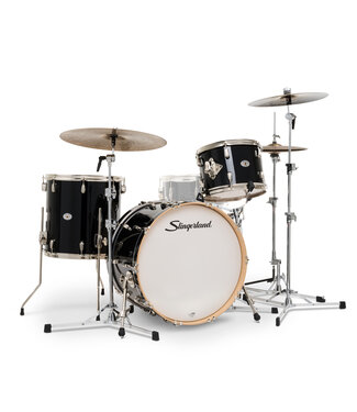 Slingerland Studio King Outfit, 3-Piece, 13/16F/22K, Del Norte Black Lacquer