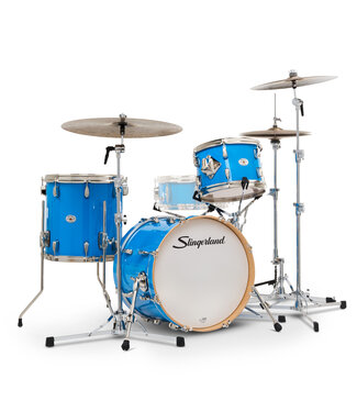 Slingerland Studio King Outfit, 3-Piece, 12/14F/18K, Lunar Blue Lacquer