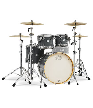 DW DW Design Series 4-Piece Maple Shell Pack, Steel Gray w/Chrome Hardware