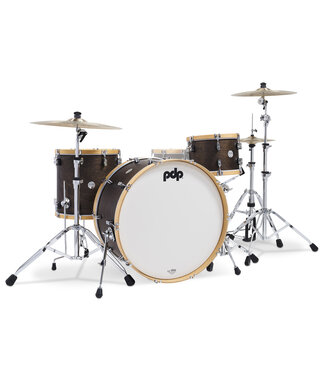 PDP PDP Concept Classic Series 3-Piece Maple Shell Pack, Walnut w/Natural Hoops