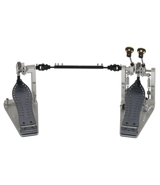 DW DW MFG Series Machined Chain Drive Double Bass Drum Pedal with Extended Footboard