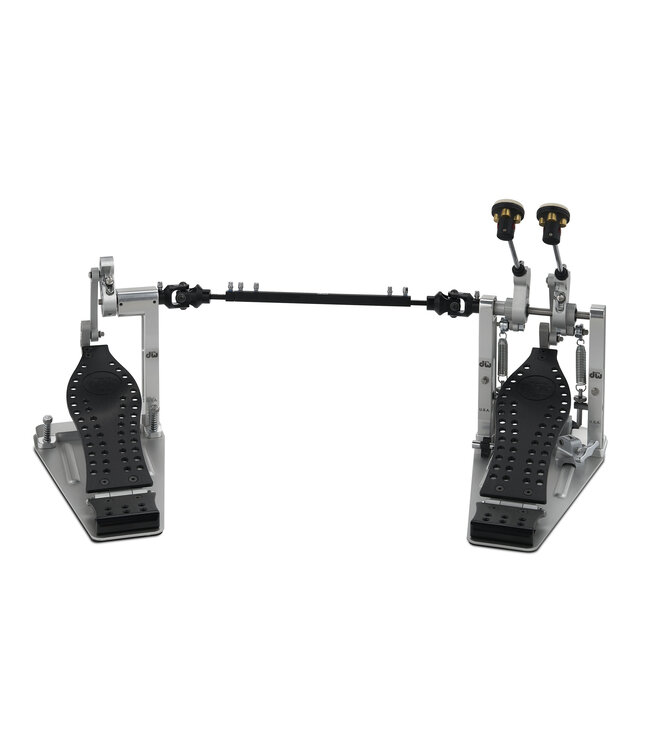 DW MFG Series Machined Direct Drive Double Pedal w/ Bag, Graphite Edition