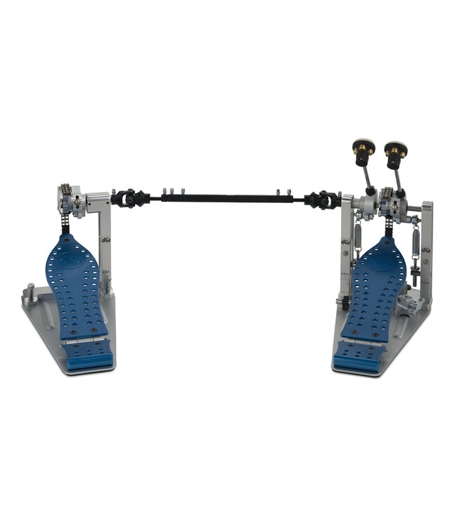 DW MFG Series Machined Chain Drive Double Pedal w/ Bag, Cobalt Edition