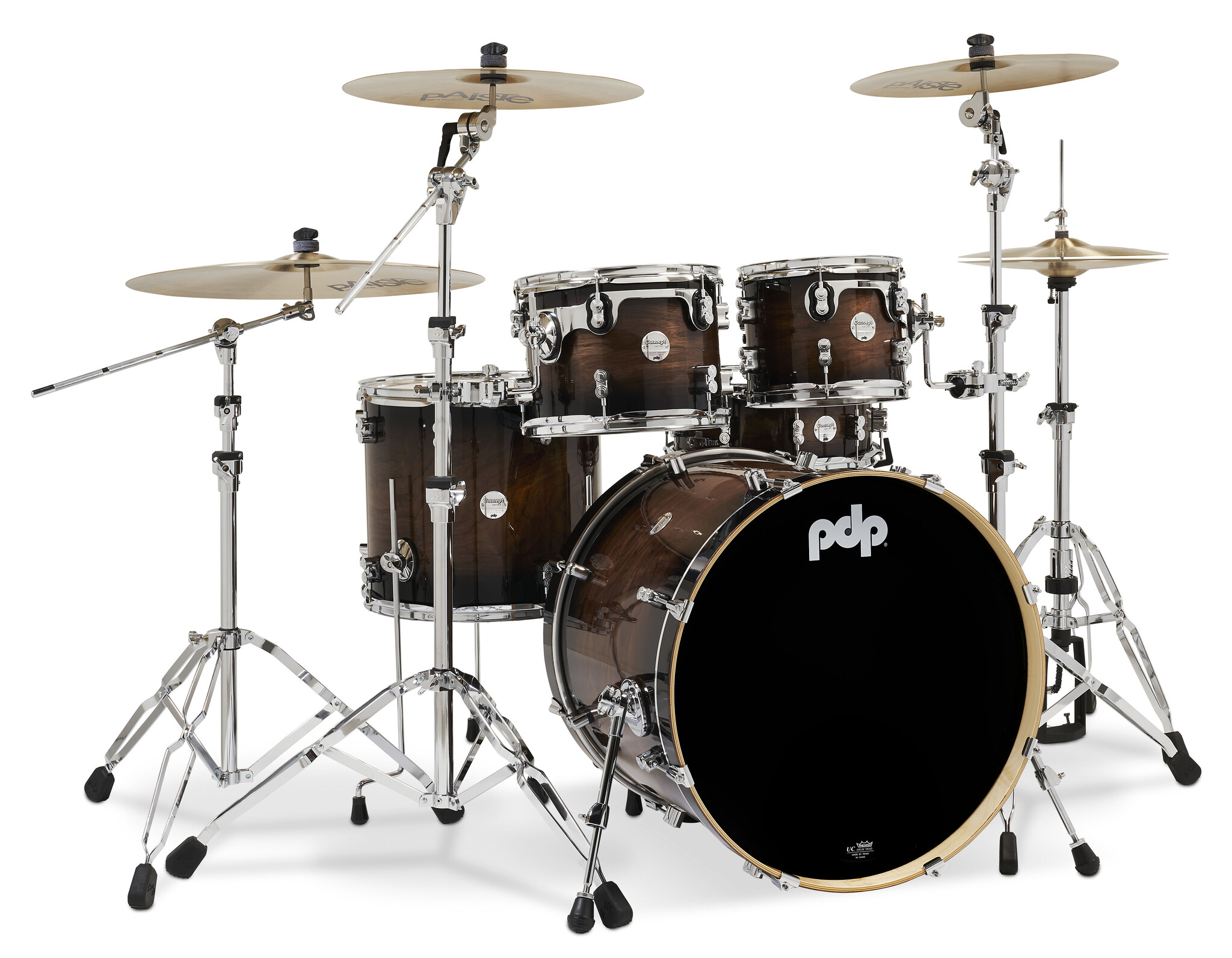 PDP PDP Concept Series 5-Piece Maple Exotic Shell Pack, Walnut to ...